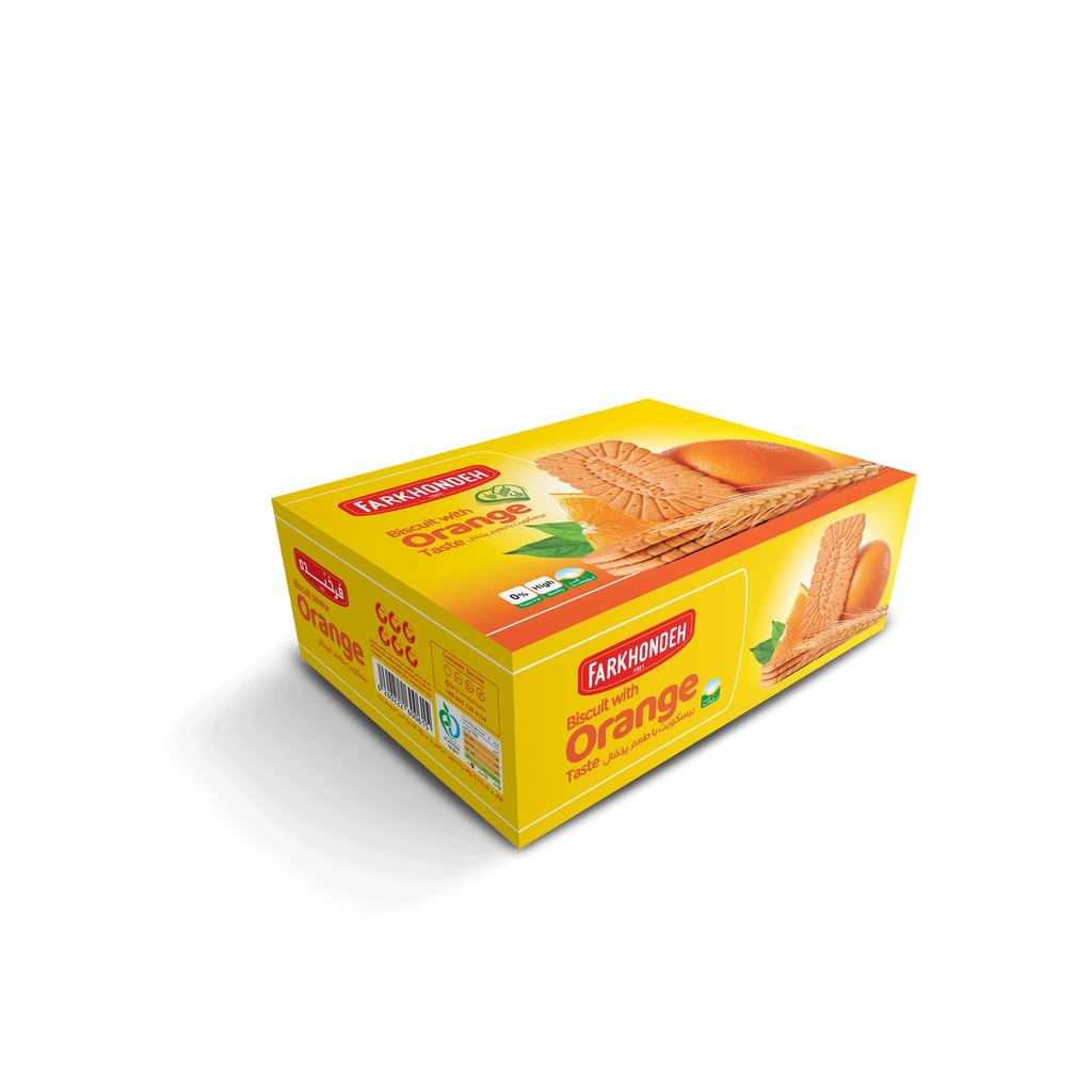 [2500103243601] بیسکویت فرخنده پذیرایی 2000 (یک ساله, پرتقالی, جعبه عادی, جعبه 1730 گرمی)